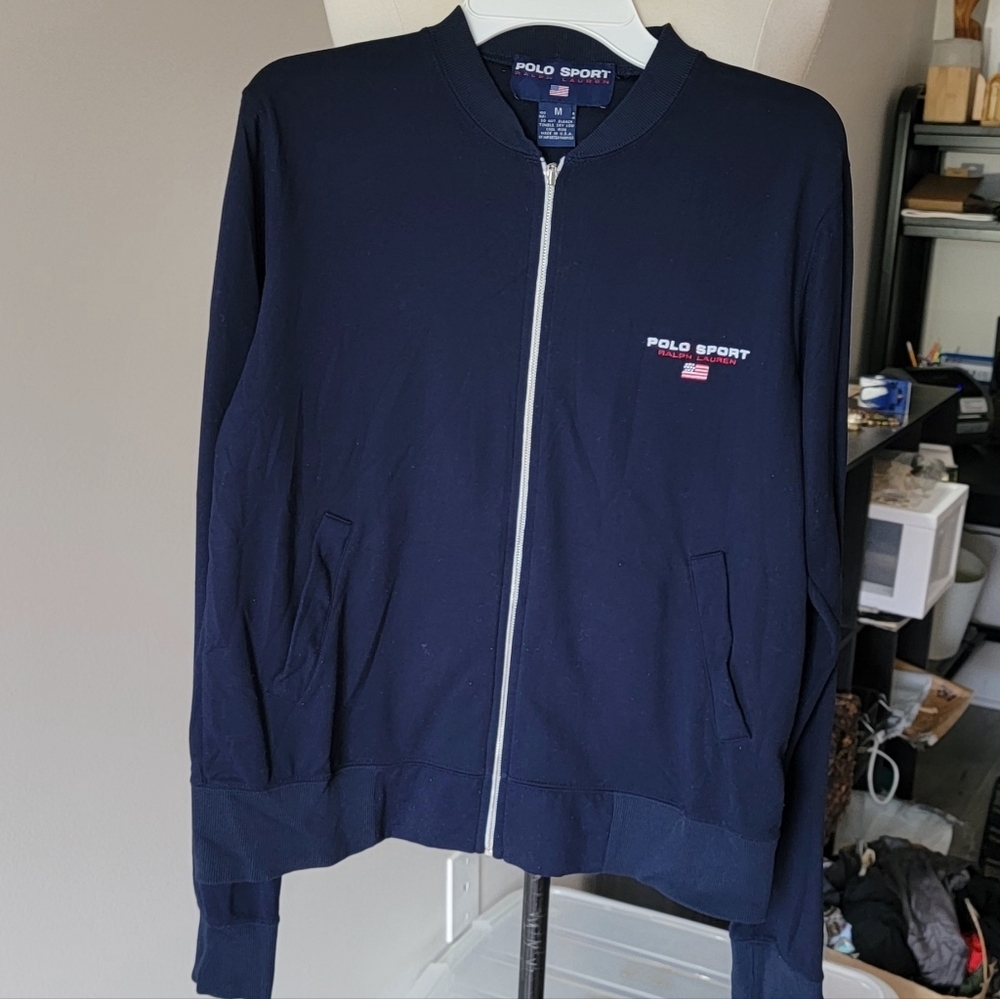 Vintage Polo Ralph Lauren, Polo Sport, Navy Jacket. Size M